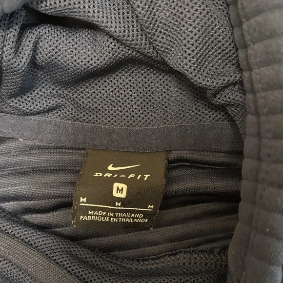 Nike Navy Ribbed Hoodie - Picture 3 of 3